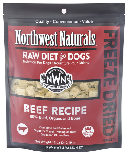 Northwest Naturals Freeze-Dried Raw Beef Nuggets Dog Food