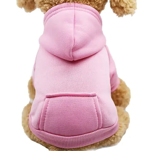 Soft Fleece Pet Dog Hoodie Pink XXL