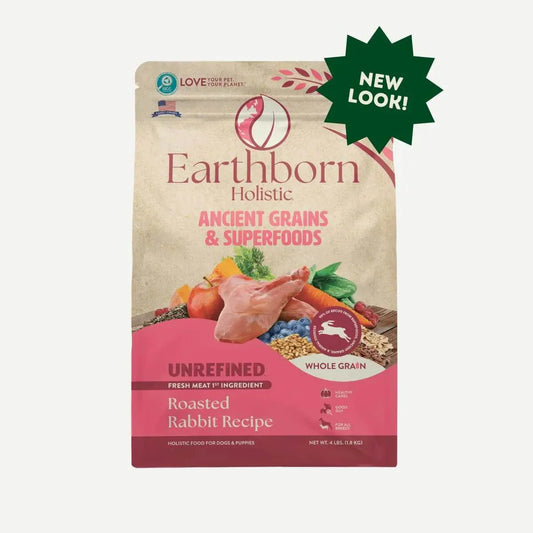 Earthborn Holistic Unrefined Roasted Rabbit with Ancient Grains & Superfoods Dry Dog Food
