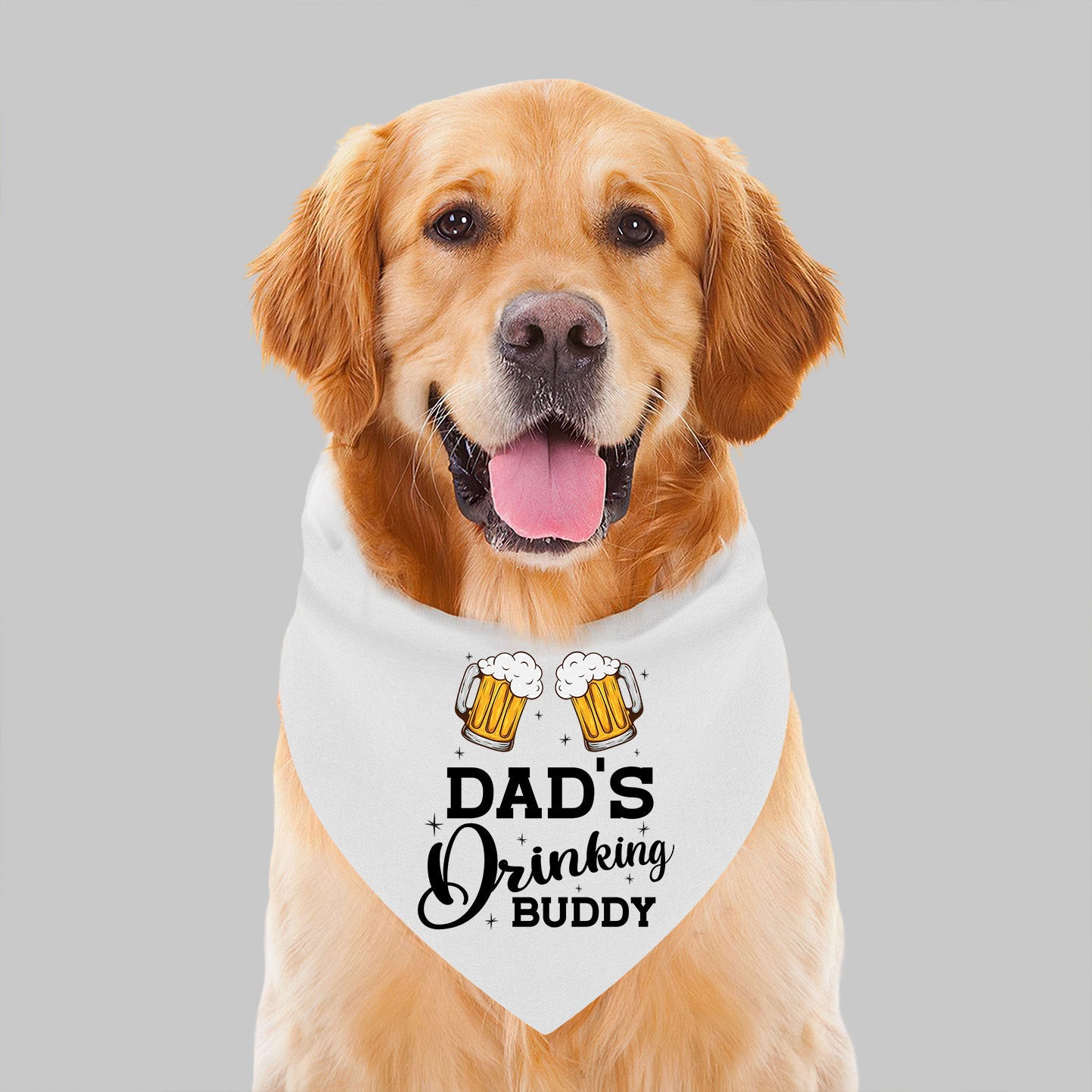 Dad's Drinking Buddy - Dog Bandana