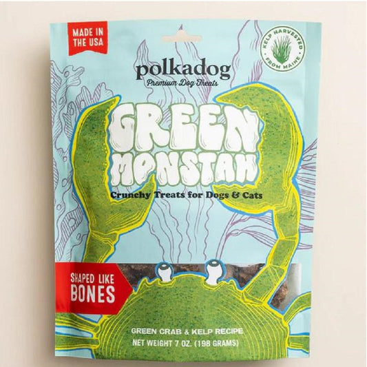 Green Monstah Bone Shaped Crunchy Dog Treats