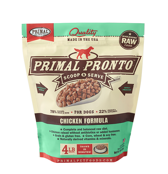 Primal Frozen Pronto Formula for Dogs 4lb