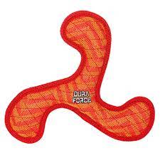 Tuffy DuraForce - Boomerang Dog Toy Red