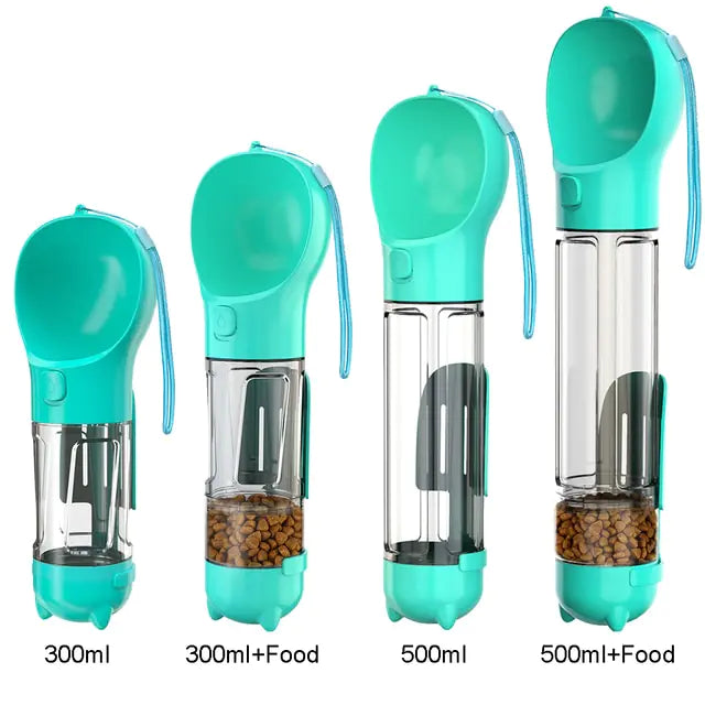 Multifunction Water Food Pet Bottle Blue 500ml