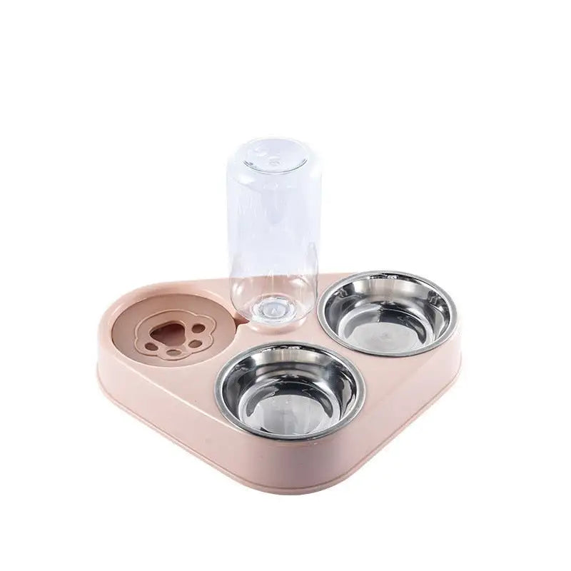 3in1 Pet Food Bowl Pink