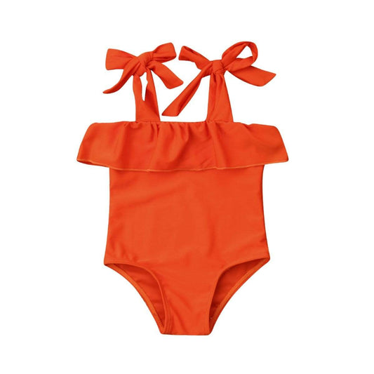 Girl's Clothing Lace Up Swimwear Swimsuit