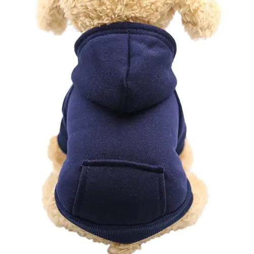 Soft Fleece Pet Dog Hoodie Blue XXL