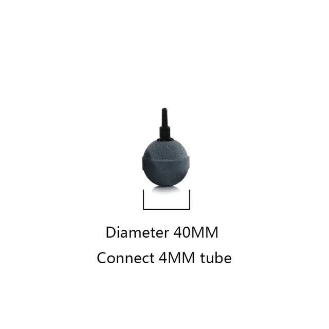 Round Aquarium Air Stones Black 40 MM